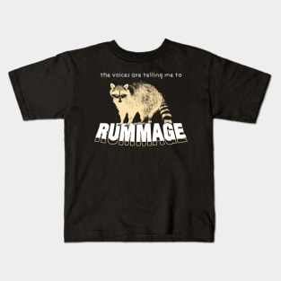 Rummage Raccoon Kids T-Shirt
